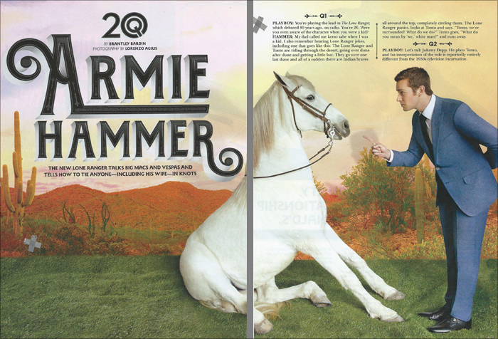 Armie Hammer - Playboy Magazine