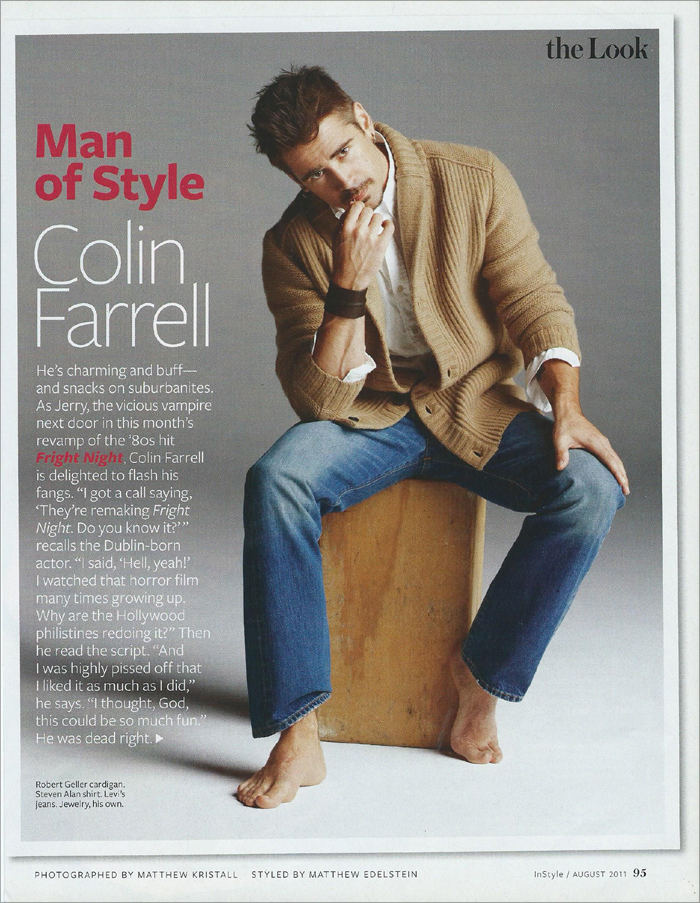Colin Farrell - InStyle Magazine Man of Style