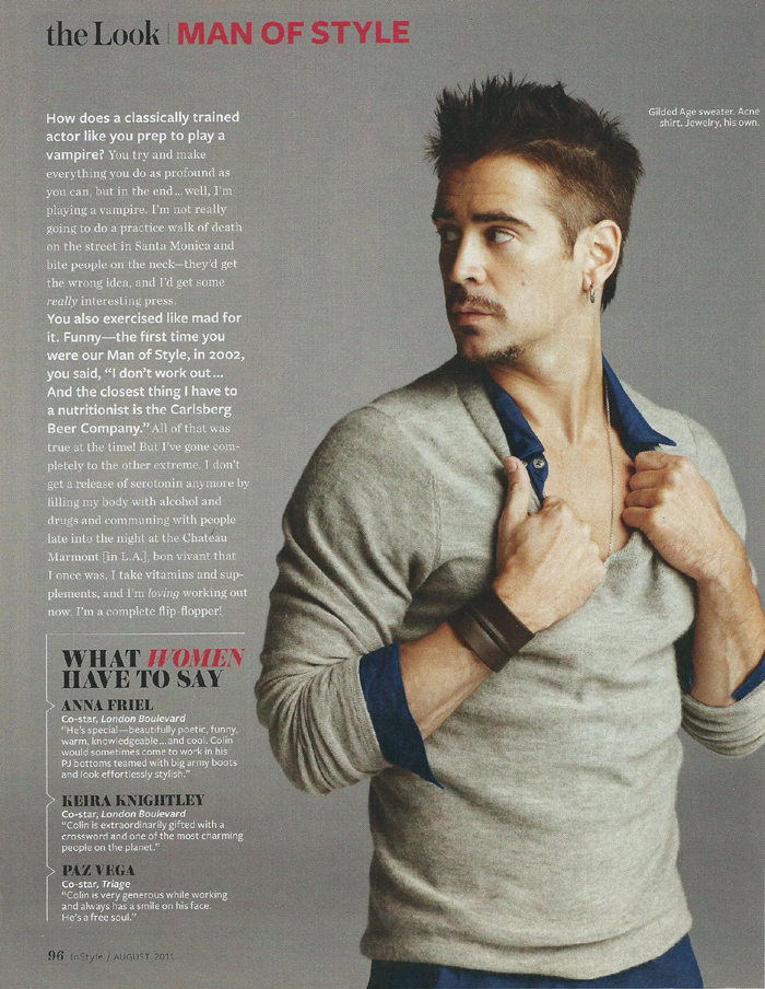 Colin Farrell - InStyle Magazine Man of Style